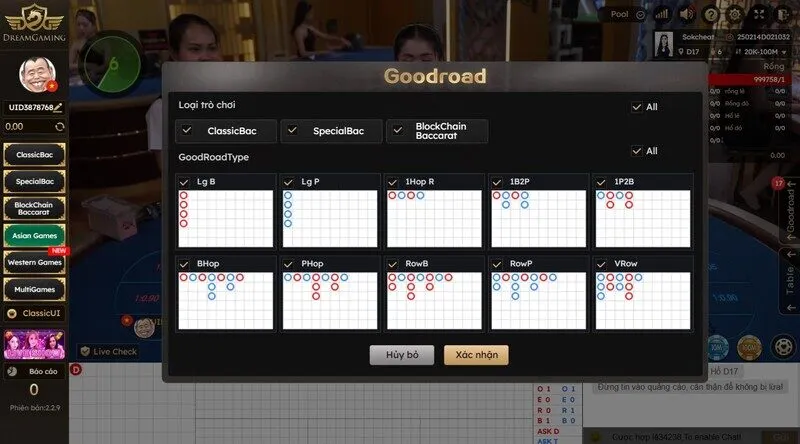 Dùng tính năng soi cầu để đặt cược